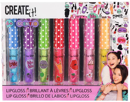 LIP GLOSS CREATE IT GLITTER ΑΡΩΜΑΤΙΚΑ ΣΕΤ 7 ΤΕΜ.