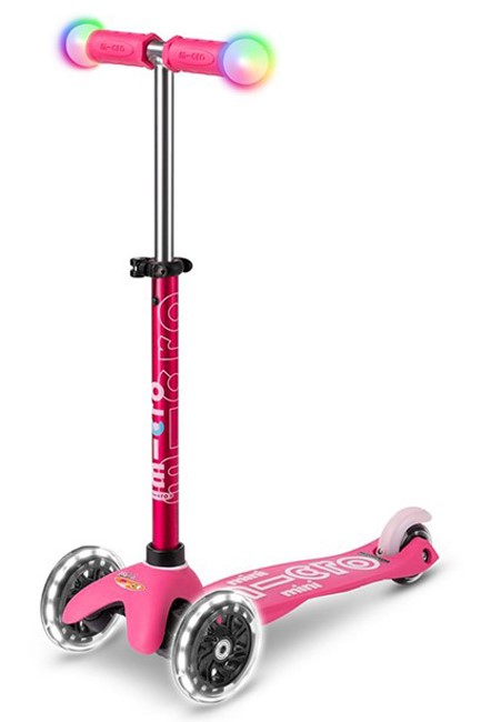 SCOOTER MINI MICRO DELUXE MAGIC LED PINK