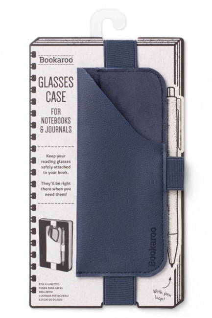 ΘΗΚΗ ΓΥΑΛΙΩΝ ΓΙΑ NOTEBOOK ΜΕ ΛΑΣΤΙΧΟ BOOKAROO NAVY