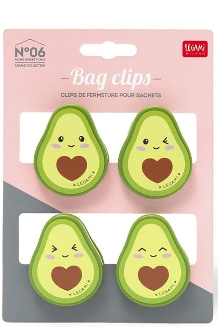 BAG CLIPS ΣΕΤ 4ΤΕΜ.LEGAMI CLIP0005 AVOCADO