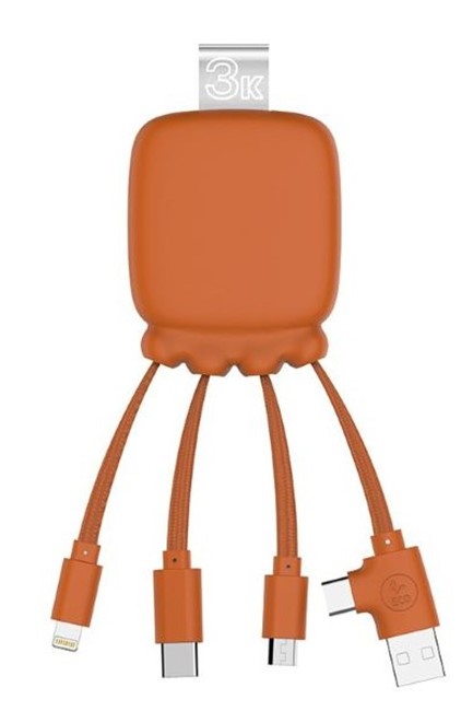 POWER BANK XOOPAR 3.000MAH MR.BIO ECO FRIENDLY GAMMA 2 POWER PACK MULTI USB CABLE ORANGE