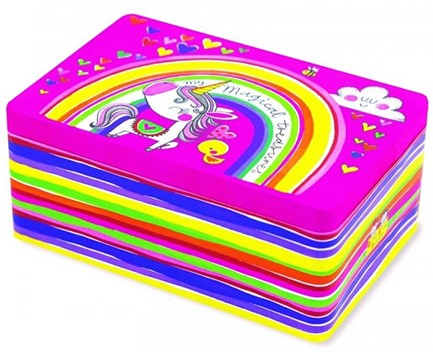 ΚΟΥΤΙ ΜΕΤΑΛΛΙΚΟ R.E.D.SMRECT6 MY MAGICAL TREASURES UNICORNS