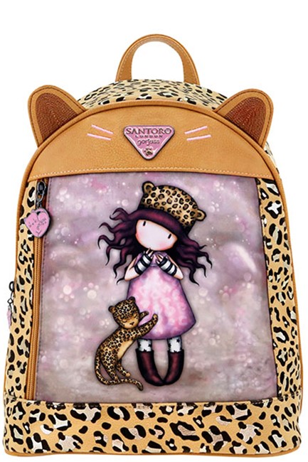 ΤΣΑΝΤΑ ΠΛΑΤΗΣ RUCKSACK GORJUSS WILD 1156GJ01 PURRRRRFECT LOVE 25,5*31*10 εκ.