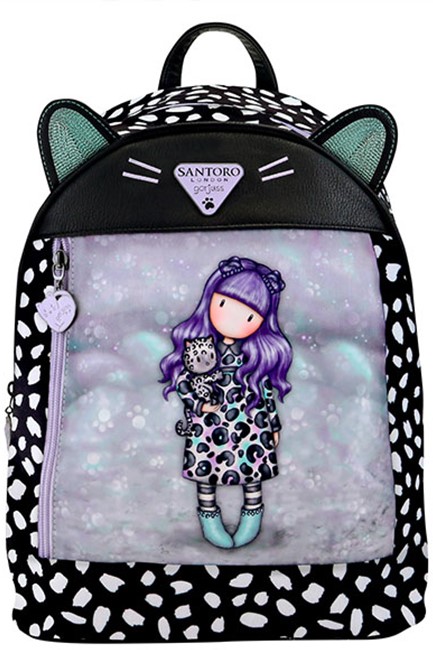 ΤΣΑΝΤΑ ΠΛΑΤΗΣ RUCKSACK GORJUSS WILD 1156GJ03 SMITTEN KITTEN 25,5*31*10 εκ.