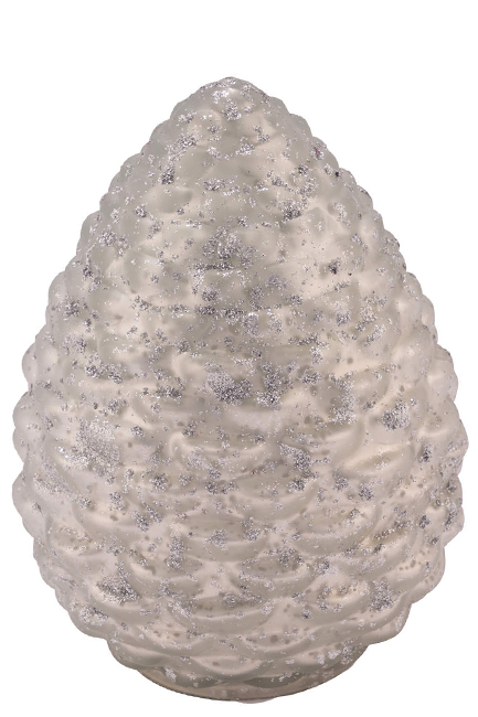 ΚΟΥΚΟΥΝΑΡΙ ΔΙΑΚΟΣΜΗΤΙΚΟ ΓΥΑΛΙΝΟ XMAS 8*8*10,5 εκ.ΑΣΗΜΙ