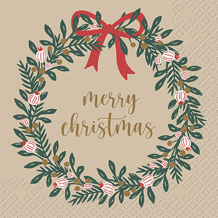 ΧΑΡΤΟΠΕΤΣΕΤΕΣ XMAS 33*33CM.20ΤΕΜ.HARRIET GREEN