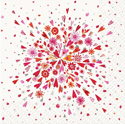 ΧΑΡΤΟΠΕΤΣΕΤΕΣ 33*33cm.20ΤΕΜ.CELIA RED