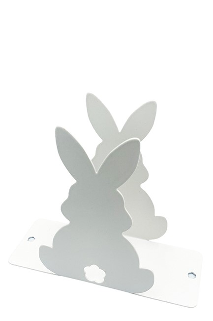 ΘΗΚΗ ΓΙΑ ΧΑΡΤΟΠΕΤΣΕΤΕΣ ΜΕΤΑΛΛΙΚΗ HOOPLADOO BUNNY ΑΣΠΡΗ