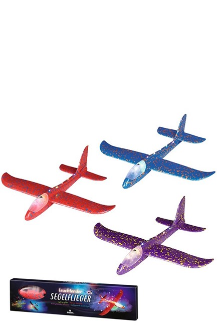ΑΕΡΟΠΛΑΝΑΚΙ MOSES LITTLE LIGHT UP ΜΕ LED GLITTER M38099