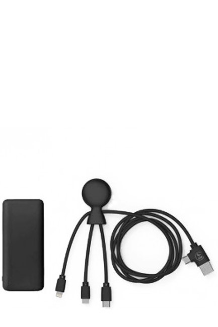 POWER BANK XOOPAR 7.000MAH MR.BIO ECO FRIENDLY POWER PACK HEPTA USB MULTI USB CABLE BLACK