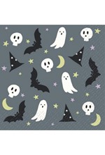 ΧΑΡΤΟΠΕΤΣΕΤΕΣ HALLOWEEN 33*33cm.20ΤΕΜ.QUIRIN GREY