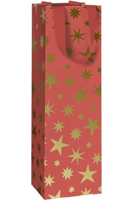 ΤΣΑΝΤΑ ΔΩΡΟΥ XMAS ΜΠΟΥΚΑΛΙΩΝ 11*36*10,5cm.AIKA RED GOLD