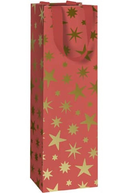 ΤΣΑΝΤΑ ΔΩΡΟΥ XMAS ΜΠΟΥΚΑΛΙΩΝ 11*36*10,5cm.AIKA RED GOLD