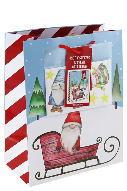 ΤΣΑΝΤΑ ΔΩΡΟΥ XMAS 26,5*33*14cm.GONK DIY