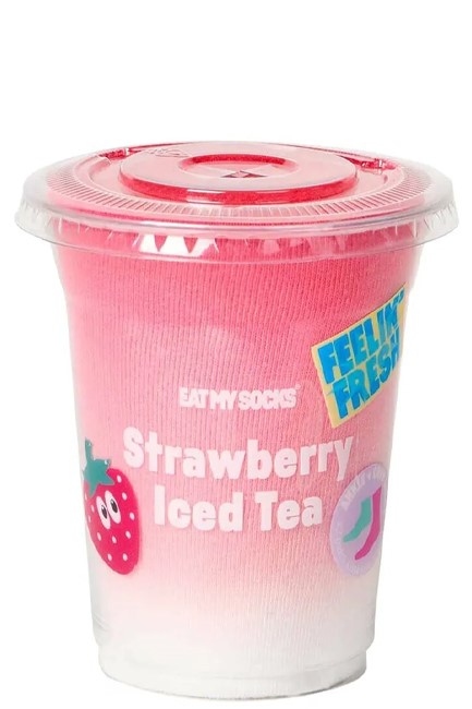 ΚΑΛΤΣΕΣ EAT MY SOCKS STRAWBERRY ICED TEA 2