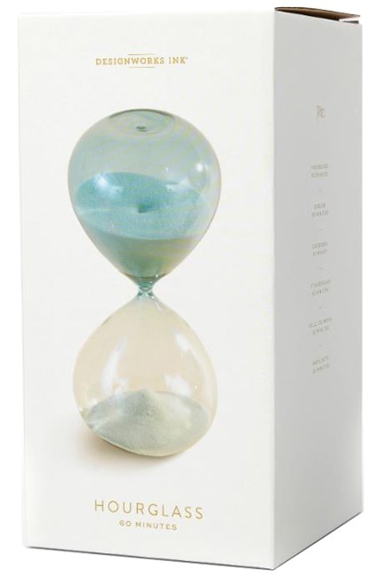 ΚΛΕΨΥΔΡΑ ΓΥΑΛΙΝΗ 60 ΛΕΠΤΩΝ DESIGNWORKS DHGL60-2029EU BLUE OMBRE