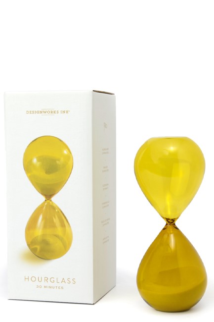 ΚΛΕΨΥΔΡΑ ΓΥΑΛΙΝΗ 30 ΛΕΠΤΩΝ DESIGNWORKS DHGL30-2027EU CHARTREUSE OMBRE