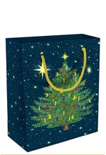 ΤΣΑΝΤΑ ΔΩΡΟΥ XMAS MUSEUMS & GALLERIES 23*18*10cm.CATHERINE ROWE-CELESTIAL CHRISTMAS TREES
