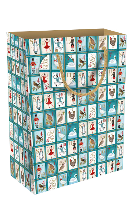 ΤΣΑΝΤΑ ΔΩΡΟΥ XMAS MUSEUMS & GALLERIES 31,5*26*13,5cm.12 DAYS OF XMAS