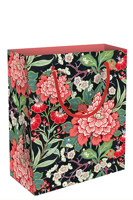 ΤΣΑΝΤΑ ΔΩΡΟΥ MUSEUMS & GALLERIES 23*18*10cm.L.P.BUTTERFIELD-PEONY & PRUNUS FLORAL MEDIUM BAG