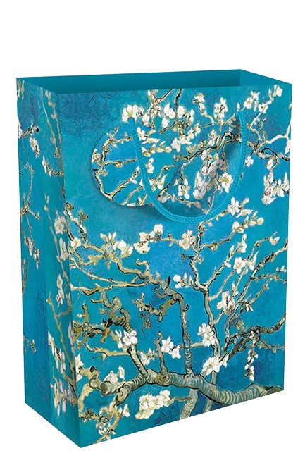 ΤΣΑΝΤΑ ΔΩΡΟΥ MUSEUMS & GALLERIES 31,5*26*13,5cm.ALMOND BRANCHES IN BLOOM
