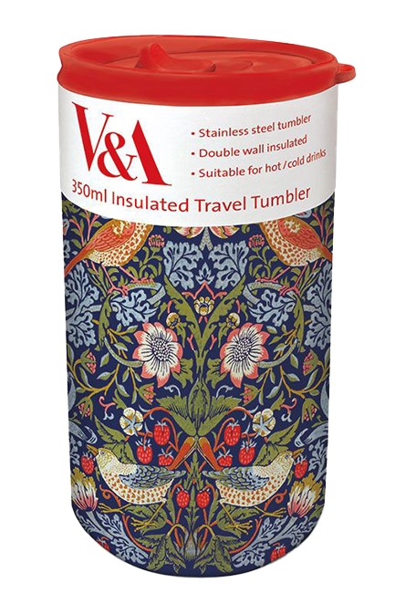 ΚΟΥΠΑ ΑΝΟΞΕΙΔΩΤΗ ΘΕΡΜΟΣ V&A 350ML WILLIAM MORRIS-STRAWBERRY THIEF
