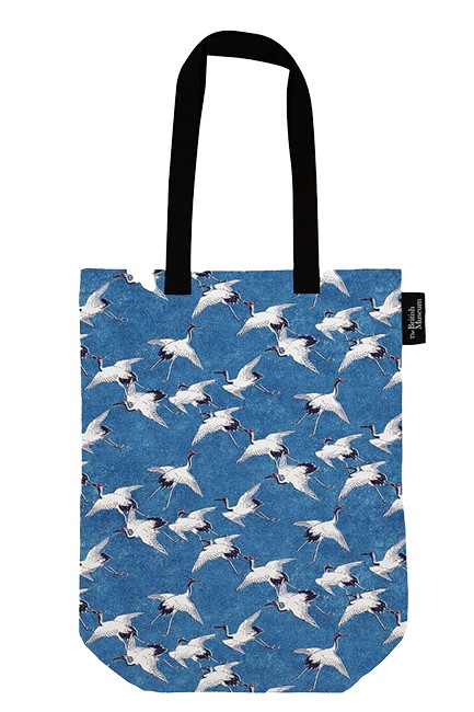 ΤΣΑΝΤΑ ΚΑΜΒΑΣ THE BRITISH MUSEUM 33*42 εκ.CRANES IN FLIGHT