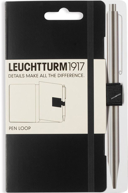 ΘΗΚΗ ΓΙΑ ΕΡΓΑΛΕΙΑ ΓΡΑΦΗΣ ΕΛΑΣΤΙΚΗ ΑΥΤΟΚΟΛΛΗΤΗ LEUCHTTURM BLACK