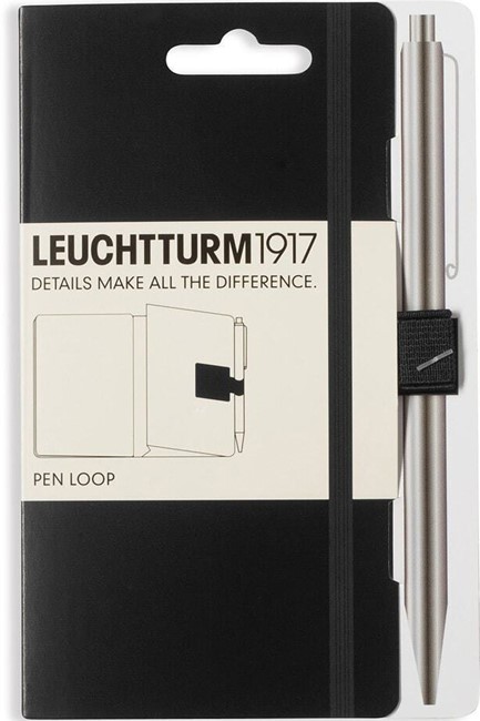 ΘΗΚΗ ΓΙΑ ΕΡΓΑΛΕΙΑ ΓΡΑΦΗΣ ΕΛΑΣΤΙΚΗ ΑΥΤΟΚΟΛΛΗΤΗ LEUCHTTURM BLACK