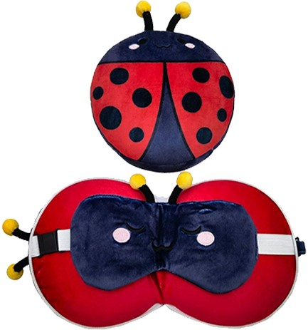 ΜΑΞΙΛΑΡΙ ΤΑΞΙΔΙΟΥ+ΜΑΣΚΑ ΥΠΝΟΥ PUCKATOR ΠΑΙΔΙΚΟ LADYBUG