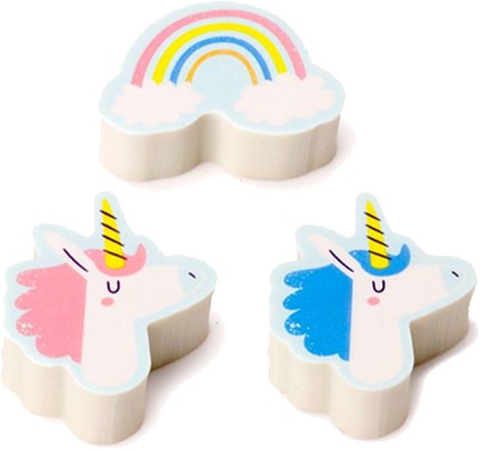 ΓΟΜΑ FANCY PUCKATOR ΣΕΤ 3 ΤΕΜ.UNICORN