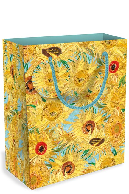 ΤΣΑΝΤΑ ΔΩΡΟΥ MUSEUMS & GALLERIES 23*18*10cm.VINCENT VAN GOGH VASE WITH TWELVE SUNFLOWERS