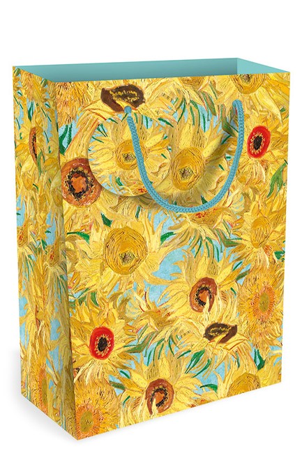 ΤΣΑΝΤΑ ΔΩΡΟΥ MUSEUMS & GALLERIES 31,5*23*13,5cm.VINCENT VAN GOGH VASE WITH TWELVE SUNFLOWERS