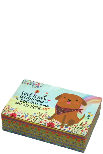 ΚΟΥΤΙ ΧΑΡΤΙΝΟ 15,2*22*5,7εκ.NATURAL LIFE 54618 LOVE IS HOW EXCITED YOUR DOG GETS WHEN YOU GET HOME