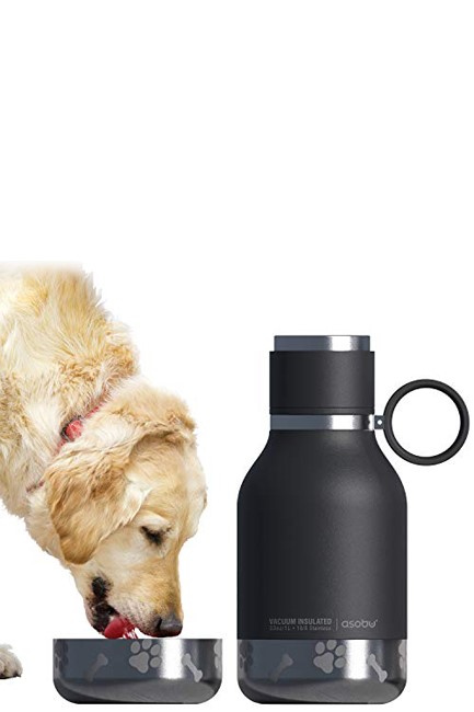 ΠΑΓΟΥΡΙ ΑΝΟΞΕΙΔΩΤΟ ΑΤΣΑΛΙ ΘΕΡΜΟΣ ASOBU DOG 1500ml ΣΕΤ 2 ΤΕΜ. ΜΕ ΑΠΟΣΠΩΜΕΝΟ ΜΠΩΛ ΓΙΑ ΝΕΡΟ BLACK