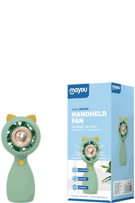 ΑΝΕΜΙΣΤΗΡΑΣ ΧΕΙΡΟΣ ΕΠΑΝΑΦΟΡΤΙΖΟΜΕΝΟΣ MAYOU MICRO USB ΠΡΑΣΙΝΟΣ
