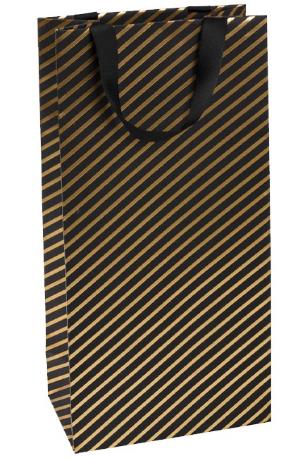 ΤΣΑΝΤΑ ΔΩΡΟΥ XMAS ΜΠΟΥΚΑΛΙΩΝ 18*36*10,5cm.STRYGE BLACK-GOLD