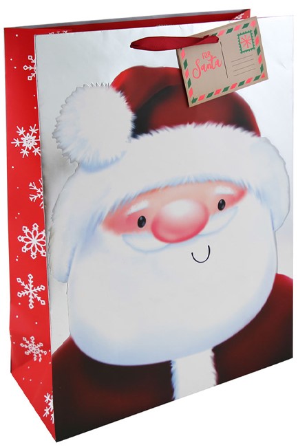 ΤΣΑΝΤΑ ΔΩΡΟΥ XMAS 33*46*15cm.FOIL ΑΓΙΟΣ ΒΑΣΙΛΗΣ