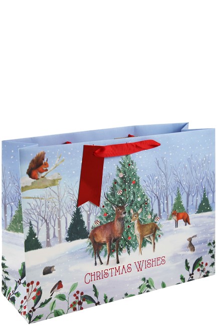 ΤΣΑΝΤΑ ΔΩΡΟΥ XMAS 44*33*13cm.ΤΟΠΙΟ ΣΤΟ ΔΑΣΟΣ