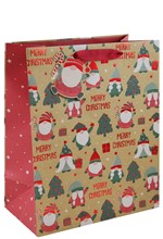 ΤΣΑΝΤΑ ΔΩΡΟΥ XMAS 27*33*14cm.ΚΡΑΦΤ GONKS