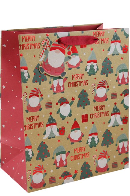 ΤΣΑΝΤΑ ΔΩΡΟΥ XMAS 22*25*10cm.ΚΡΑΦΤ GONKS