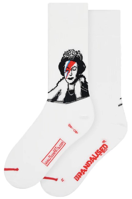 ΚΑΛΤΣΕΣ MUSEARTA BANKSY LIZZIE STARDUST BL-LS-01 WHITE