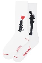 ΚΑΛΤΣΕΣ MUSEARTA BANKSY TRICYCLE COP BL-TC-08 WHITE