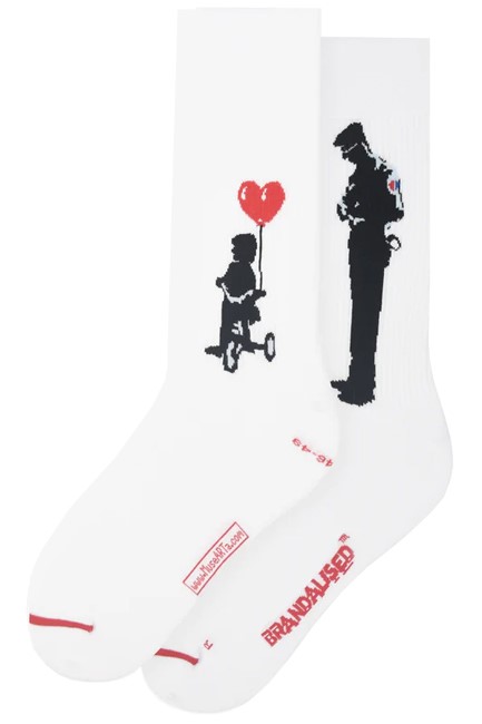 ΚΑΛΤΣΕΣ MUSEARTA BANKSY TRICYCLE COP BL-TC-08 WHITE