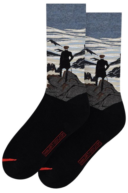 ΚΑΛΤΣΕΣ MUSEARTA CASPAR DAVID FRIEDRICH WANDERER ABOVE THE SEA OF FOG CF-WS-06 BLUE