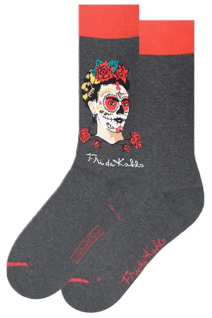 ΚΑΛΤΣΕΣ MUSEARTA FRIDA KAHLO DAY OF THE DEAD FK-DD-06 GREY