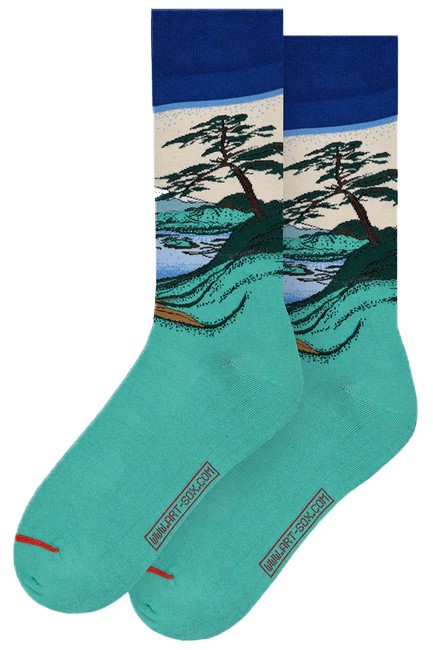 ΚΑΛΤΣΕΣ MUSEARTA KATSUSHIKA HOKUSAI MOUNT FUJI KH-MF-06 BLUE