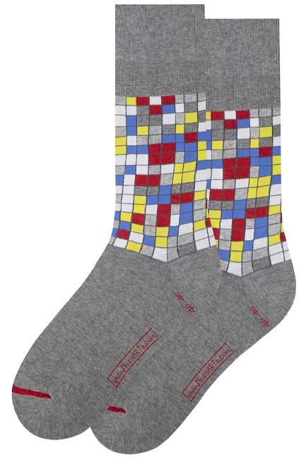 ΚΑΛΤΣΕΣ MUSEARTA PIET MONDRIAN COMPOSITION WITH GRID IX PM-CG-06 GREY