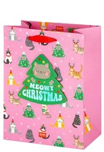 ΤΣΑΝΤΑ ΔΩΡΟΥ XMAS MEDIUM LEGAMI GB0668 KITTY