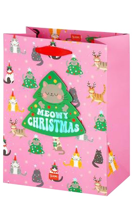 ΤΣΑΝΤΑ ΔΩΡΟΥ XMAS MEDIUM LEGAMI GB0668 KITTY